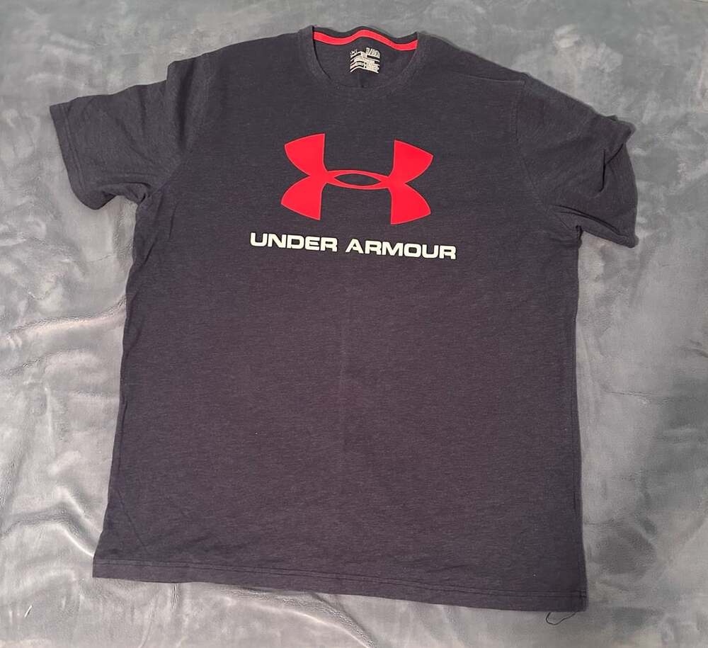 Under Armour UA Sportstyle Logo T-Shirt XL/16/18 Charcoal Gray